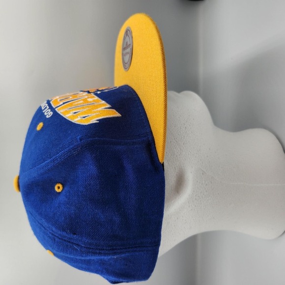 Golden State Warriors Hat Cap Snap Back Blue Yellow NBA Basketball Mens One Size - Picture 8 of 11